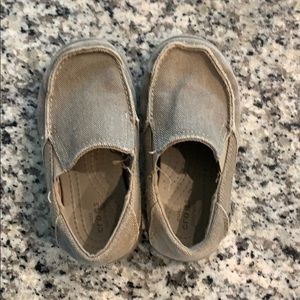 Dual crocs comfort slipons